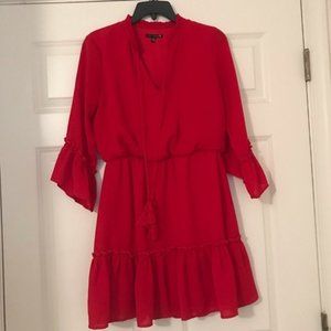 Red Tunic Short Dress - Like NEW